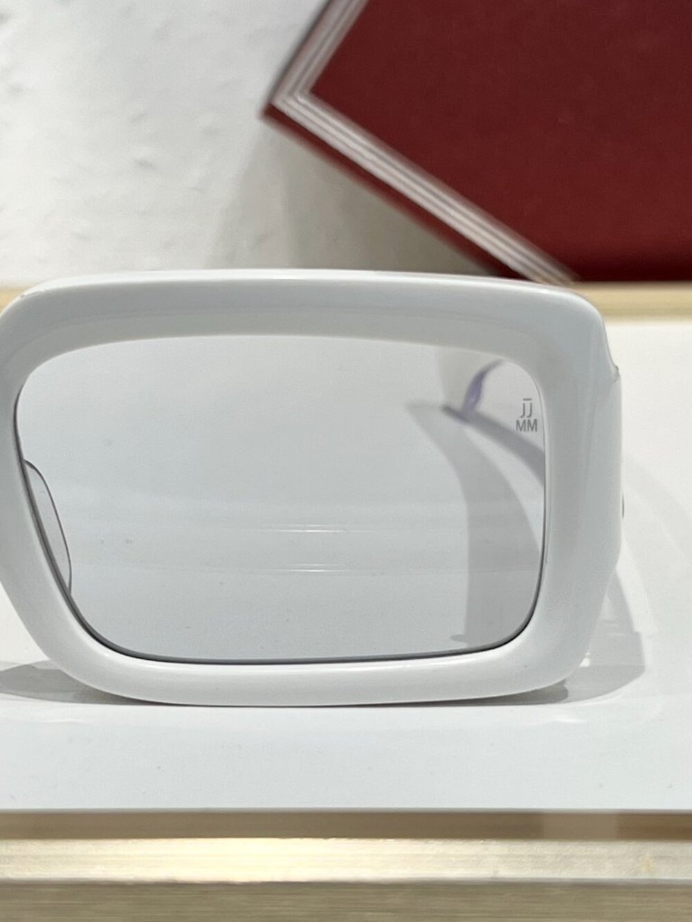 Jacques Marie Mage White Thick-Frame Rectangular Glasses - Picture 9 of 9